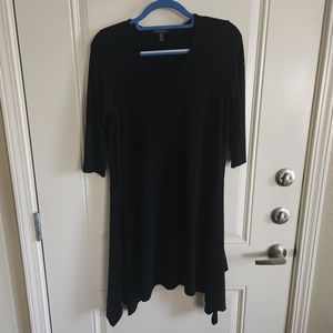 Eileen Fisher Women's Dress Petite Large Black